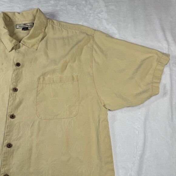 Tommy Bahama Camp Shirt Men's Extra Large Silk Short Sleeve Hawaiian Island‎ - Picture 2 of 12